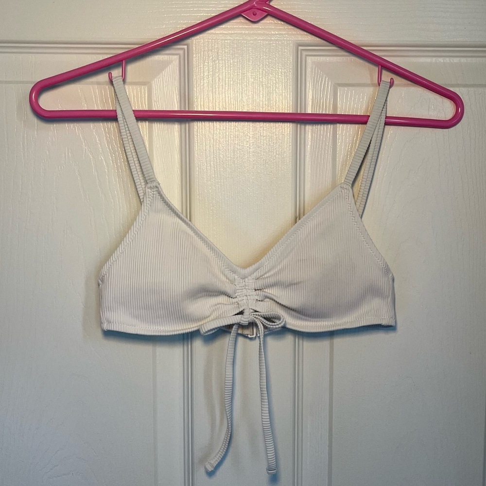 Aerie Ribbed Scoop Bikini Top